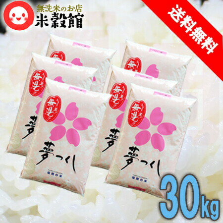 米30kg 無洗米30kg 福岡県民米福岡県産 夢つくし 5kg×6個セット 米30kg 無洗米30kg 福岡県民米福岡県産 夢つくし 5kg×6個セット
