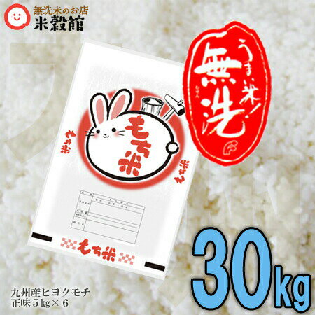 【令和5年産】もち米 餅米 無洗米 九州産もち米30kg 5kg6個セット 5kg 送料無料 洗わなくていい無洗米は 無洗米のお店 米穀館 におまかせください 2023年産 九州 熊本 佐賀 大分