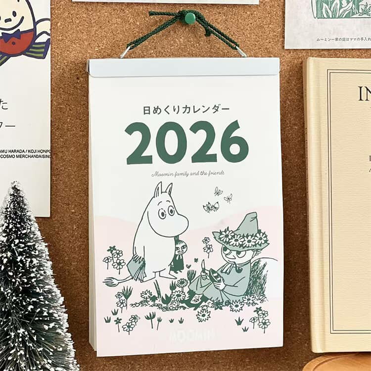2個セット 2026年 カレンダー 日めくり ムーミン 漫画 365日 1日1ページ 卓上 壁掛け かわいい おしゃれ 毎日めくれる カレンダーノート 手帳 スケジュール 計画管理 学習 勉強 学生 子供 大人 持ち運び 新年 ギフト プレゼント 贈り物 誕生日 2026カレンダー