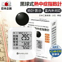 2025最新型!プロ仕様の新定番【信頼のJIS準拠】熱中症指数計 黒球式熱中症指数計 熱中症対策 工事現場 球式 黒球 WBGT 測定器 法人・業務用に最適 ラブリス 時計 熱中症計 温湿度計 時計表示付き アラーム機能 カラビナ付 暑さ指数計 温度計 屋内 屋外 室内 外 学校