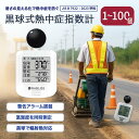 1個~100個【事業者・法人向け】携帯型 熱中症指数計 黒球式 熱中症指数計 WBGT測定器 電池付き 輻射熱 カラビナ付き 軽量58g 予防用具 RABLISS 適格請求書発行 インボイス対応 業務用 JIS適合 外作業 屋外 時計 警告アラーム機能 熱中症対策 温度計 KO392 温湿度計 熱中症計