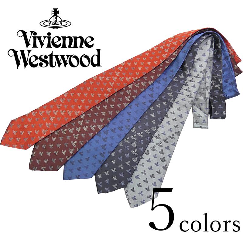 ヴィヴィアンウエストウッド ネクタイ 11543 VIVIENNE WESTWOOD ヴィヴィアン ネクタイ レッド ボルドー ブルー ネイビー シルバー 刺繍 赤 ワイン レッドロゴ おしゃれ ブランド ネクタイ シルク プレゼント ギフト お祝い 誕生日 結婚式 卒業式 入学式 入社式 クリスマス