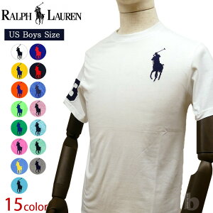 ポロ ラルフローレン ビッグポニー Tシャツ 半袖 ボーイズ 【5-0030】 POLO RALPH LAUREN BIG PONY T-SHIRT メンズ レディース 男女兼用 ユニセックス クルーネック カットソー トップス 定番 ロゴ ポニー刺繍 プレゼント ギフト メール便発送可 父の日