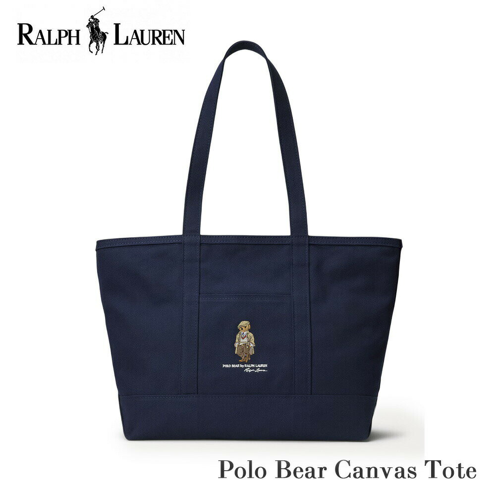 ポロ ラルフローレン ポロベア キャンバス ショッパー トート バッグ 405974592 POLO RALPH LAUREN ショルダーバッグ ラルフ Poloベア ユニセックス レディース メンズ 男女兼用 ベア テディベア くま お出かけ 旅行 大学生 通学 通勤 プレゼント ギフト