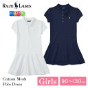 ポロ ラルフローレン キッズ ショートスリーブ ポロ ドレス 311 312 624740 ホワイト ネイビー POLO RALPH LAUREN ラルフ ワン...