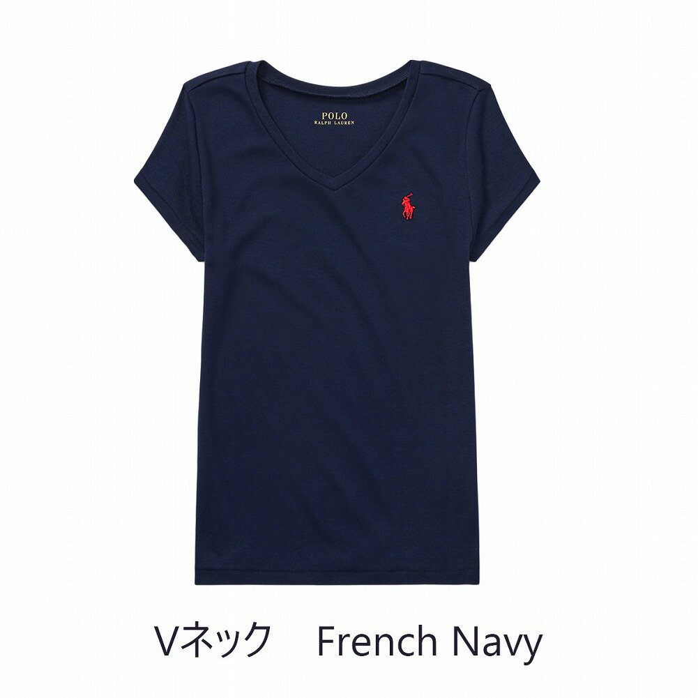 ポロ ラルフローレン ガールズ Tシャツ Vネック クルーネック ワンポイント 半袖 313833549 313833549 レディース 女性 女の子 ホワイト ネイビー ブラック ピンク グレー POLO RALPH LAUREN ラルフ トップス 定番 子供 ロゴ ブランド プレゼント ギフト