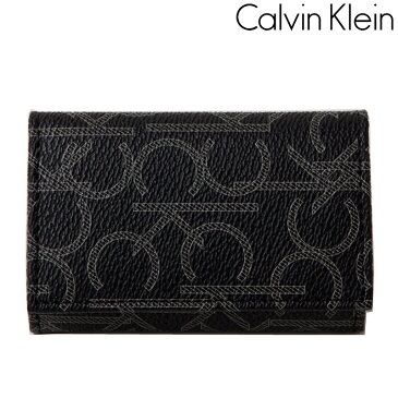 【カルバンクライン　6連キーケース　モノグラム　ブラック　79464】【ip-0349】Calvin Klein　CK　男女兼用　メンズ　レディース　ユニセックス　男性　女性　プレゼント ギフト　クリスマス