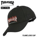 THRASHER スラッシャー フレイムロゴ キャップ DW1548 帽子 ストリート ブランド おしゃれ ファイヤー ロゴ 人気 定番 ギフト プレゼント