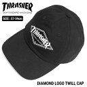 THRASHER スラッシャー ダイヤロゴ ツイルキャップ DW1705 帽子 ストリート ブランド おしゃれ シンプル 定番 ギフト プレゼント