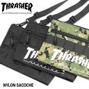 THRASHER スラッシャー サコッシュ R2187 ショルダーバッグ ショルダーポーチ ストリート ブランド おしゃれ シンプル 定番 ギフト プレゼント