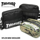 THRASHER スラッシャー ミニショルダーバッグ R2188 スクエアポーチ ポーチバッグ ストリート ブランド おしゃれ シンプル 定番 ギフト プレゼント