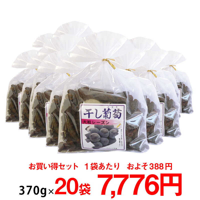 巨峰の郷 (大粒レーズン) 400g 20袋セット【8-0111】大粒 ほしぶどう ドライフルーツ レーズン 干しぶどう 食品 フルーツ 果物