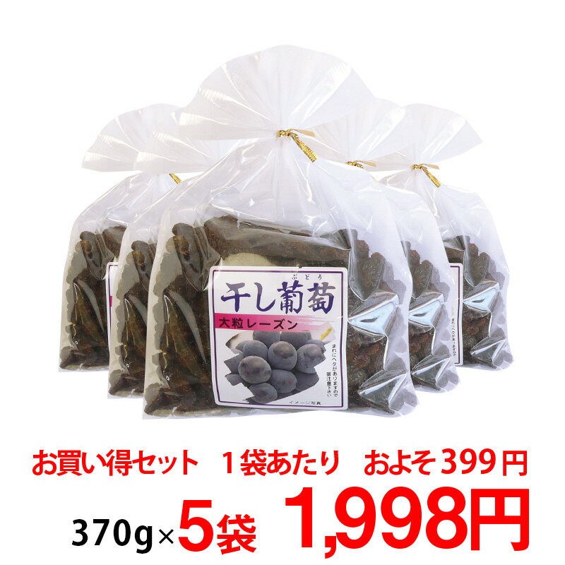 巨峰の郷 (大粒レーズン) 400g 5袋セット【8-0031】大粒 ほしぶどう ドライフルーツ レーズン 干しぶどう 食品 フルーツ 果物