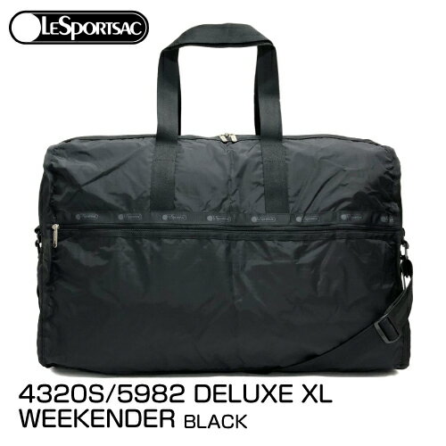 ブランド レディース ボストンバッグ LeSportsac レスポートサック 4320S/5982 DELUXE XL WEEKENDER BLACK_4582357847881_21