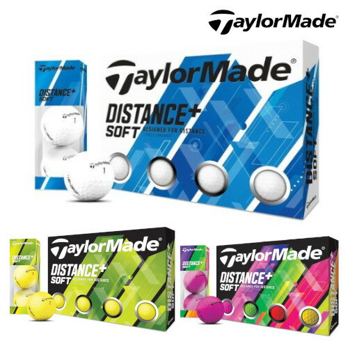 ゴルフボール テーラーメイド TM20 Distance+Soft 12P WH・YE Matte・Multi Color ゴルフ