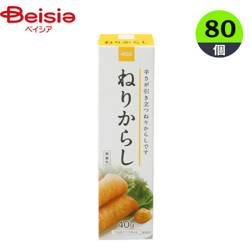 からし ねりからし 40g×80本 チューブ まとめ買い 業務用 ベイシア