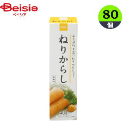 からし ねりからし 40g×80本 チューブ まとめ買い 業務用 ベイシア