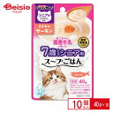 ドギーマンハヤシトーア 猫スープごはんささみ＆サーモンシニア40g×10個 ペット