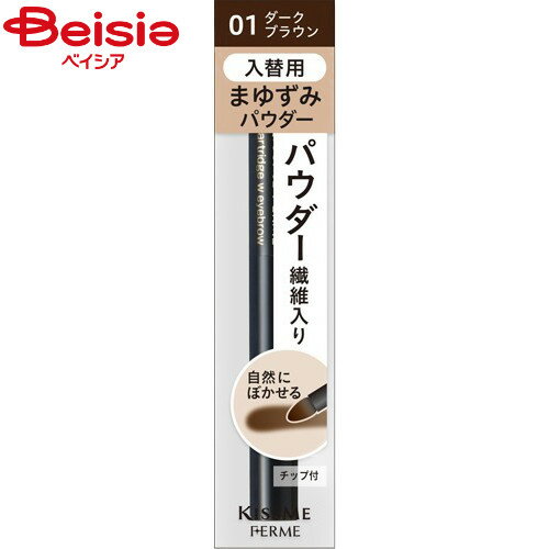 伊勢半 キスミー フェルム カートリッジWアイブロウパウダー 入替用 01 0.2g