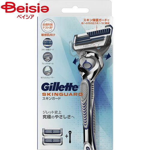 P&G ジレット スキンガード マニュアルホルダー カミソリ 替刃付 2個 P&G ジレット スキンガード マニュアルホルダー カミソリ 替刃付 2個