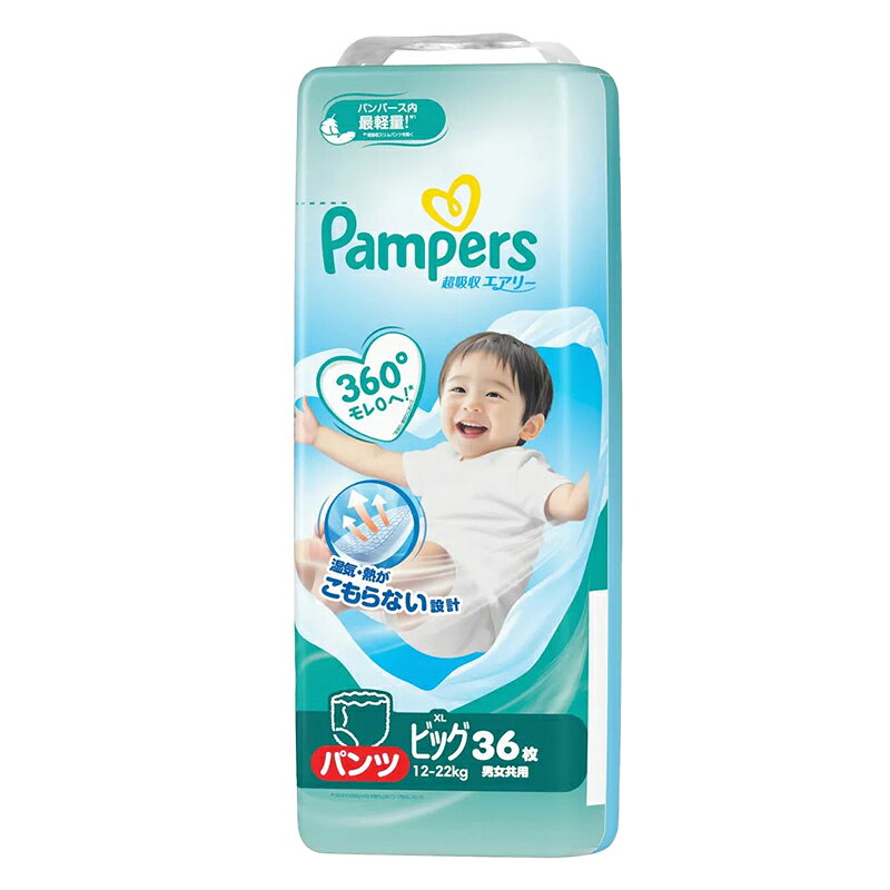 P&Gジャパン パンパース 超吸収エアリー ビッグ パンツタイプ 36枚×4個