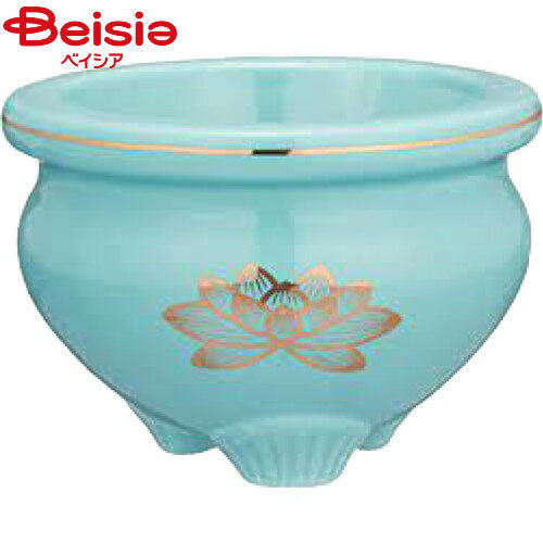 マルエス 青磁上金ハス香炉3寸