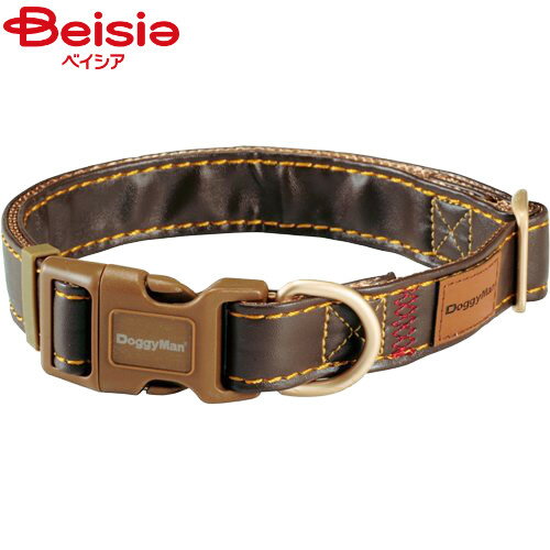 ドギーマンハヤシ Doggy's Tailor いぬのくびわLレザーブルーレッド ペット