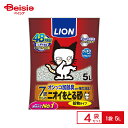 ライオンペット ニオイをとる砂 7歳以上用 鉱物 5L×4個 猫砂 加齢臭 強力消臭 ネコ用トイレ 消臭 まとめ買い ペット ネコ砂 ねこ砂 ベントナイト 鉱物系 ガッチリ固まる 粉が舞わない パワフル抗菌 お手入れ 簡単 清潔 ネコ砂 ねこすな