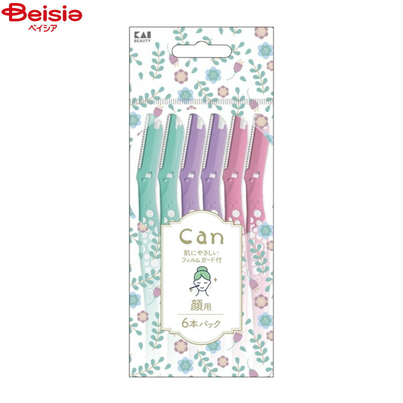 装粧品 貝印 キャンバブル フェイスL 6本入