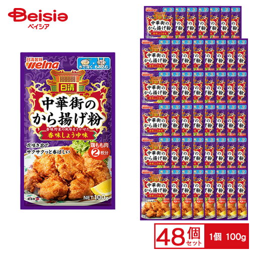 日清ウェルナ 日清 中華街のから揚げ粉 香味しょうゆ味 100g×48個 ケース販売 まとめ買い 日清ウェルナ 日清 中華街のから揚げ粉 香味しょうゆ味 100g×48個 ケース販売 まとめ買い