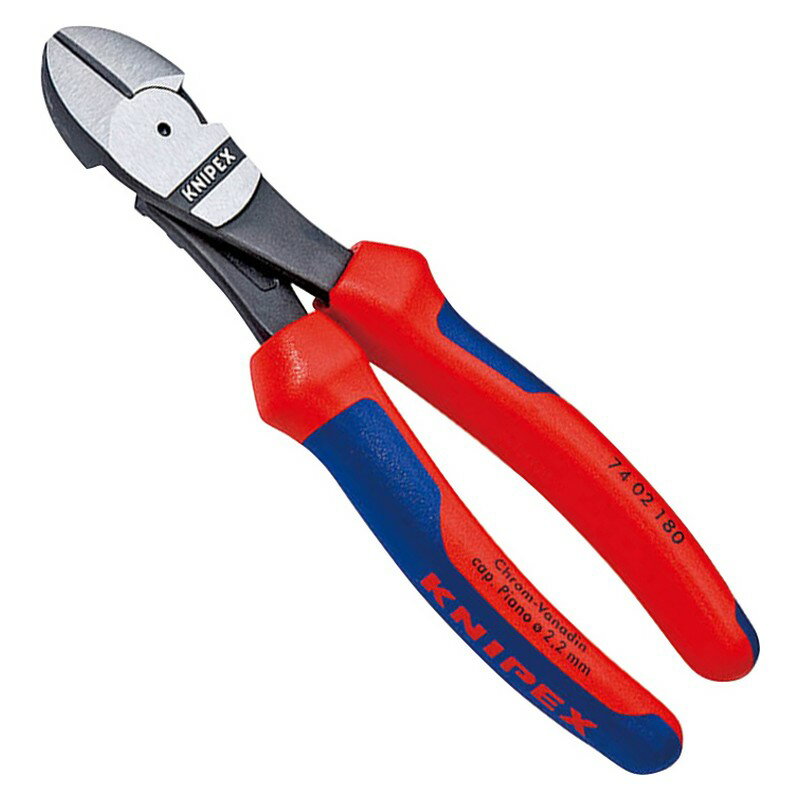 KNIPEX 強力型ニッパー グリップ付き 7402−180 作業工具 ソケット 輸入工具