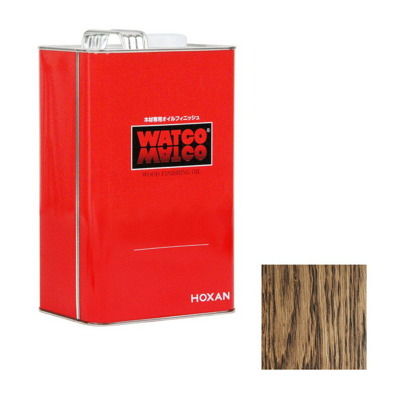 HOXAN ワトコオイル W−10 3．6L エボニー 資材 塗料 ニス ホビー塗料