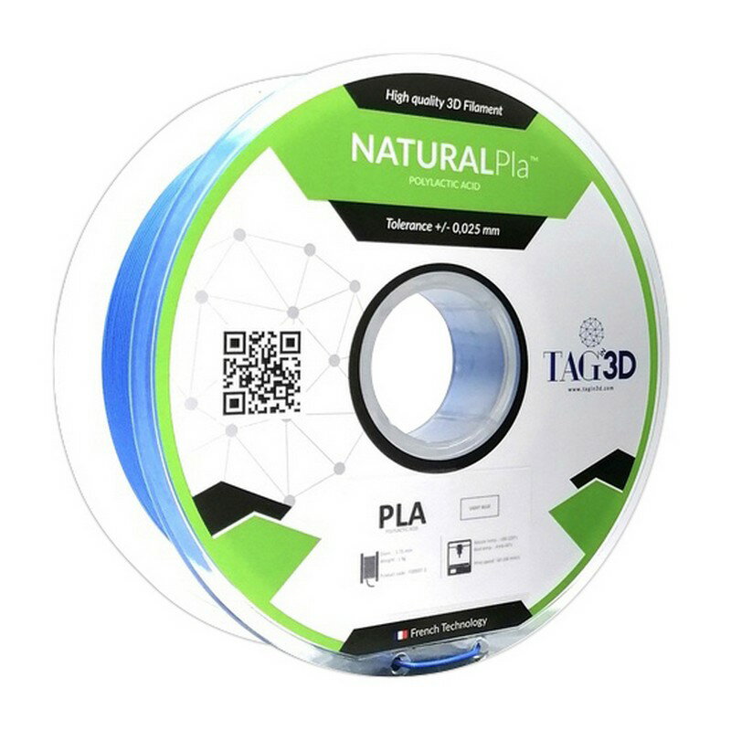 TAGin3D ナチュラルPLAフィラメント PLA NAT−1．75BL 梱包 保安 補修用品 工場 店舗用機器 3Dプリンター用フィラメント