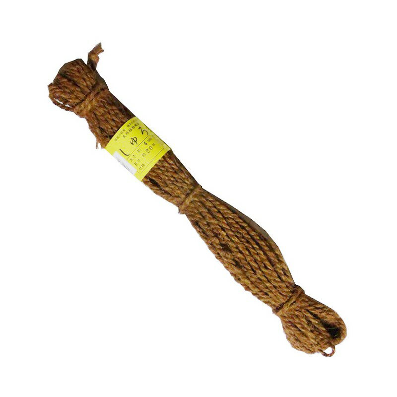 エルモ しゅろ縄4mm×20m チャ 園芸用品 園芸農業資材 アルミ線 シュロ縄