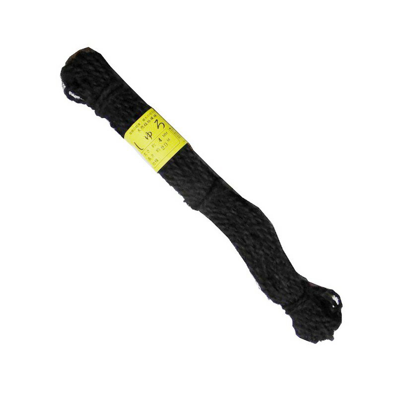 エルモ しゅろ縄4mm×20m クロ 園芸用品 園芸農業資材 アルミ線 シュロ縄