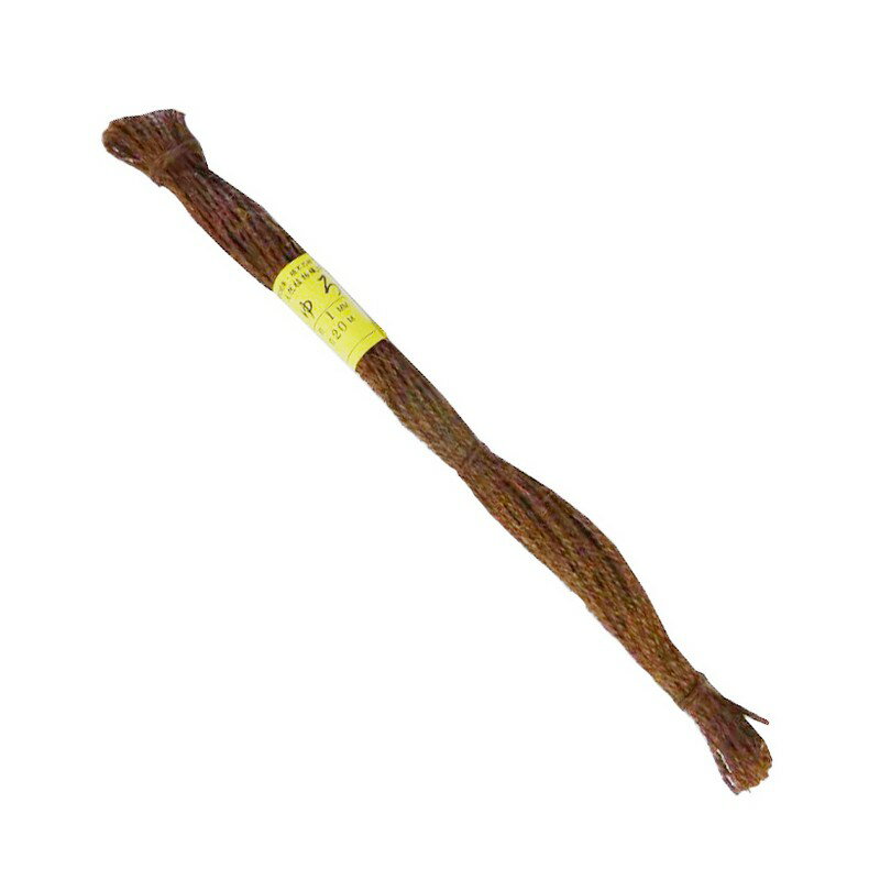 エルモ しゅろ細引縄1mm×20m チャ 園芸用品 園芸農業資材 アルミ線 シュロ縄