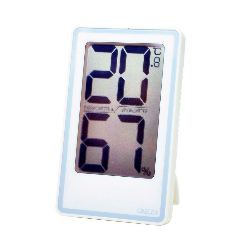 CRECER でか文字デジタル温湿度計 CR−2000W 大工道具 測定具 温度計 環境測定器