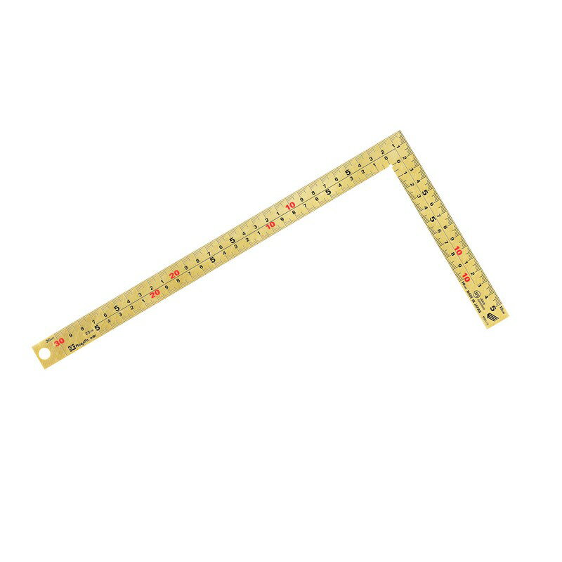 金鷲 金曲尺 30cm 薄手広巾 GTH−30CKD 大工道具 測定具 曲尺