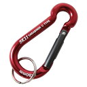 SK11 アルミカラビナ C SAC−770Cレッド 収納用品 ツールフック カラビナ