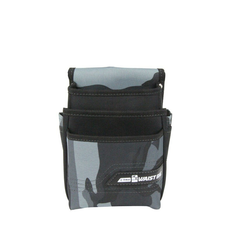 E−Value 腰袋3段 迷彩グレー EWB−3D−CGRY 収納用品 腰袋サック 腰袋 サック