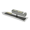 金長 仕上鏝ステン0.3黒塗角柄 240MM 大工道具 左官鏝 仕上鏝