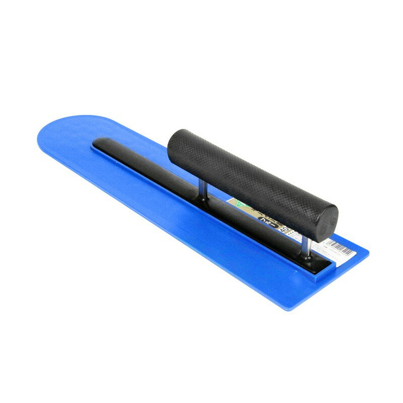 緑長 カラーモルタルコテ400 400mmブルー 大工道具 左官鏝 モルタル鏝
