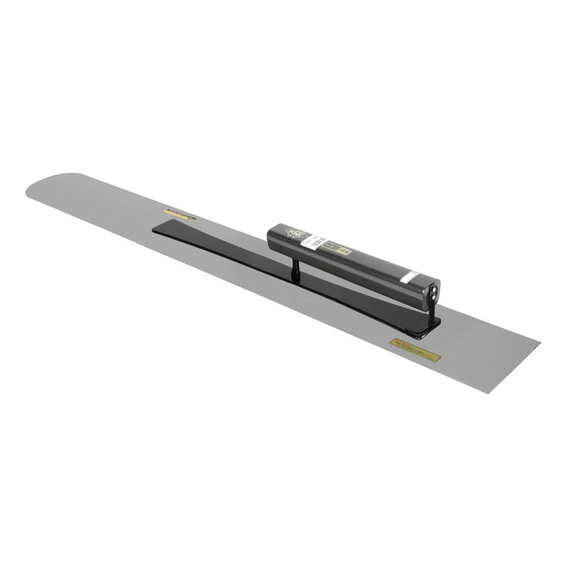 金長 土間鏝本焼0.7黒塗角柄 900MM 大工道具 左官鏝 土間鏝 先丸鏝