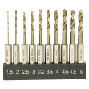 E−Value ショートステンレスドリルS ESSD−10HEX 先端工具 鉄工アクセサリ 六角軸ドリル セット