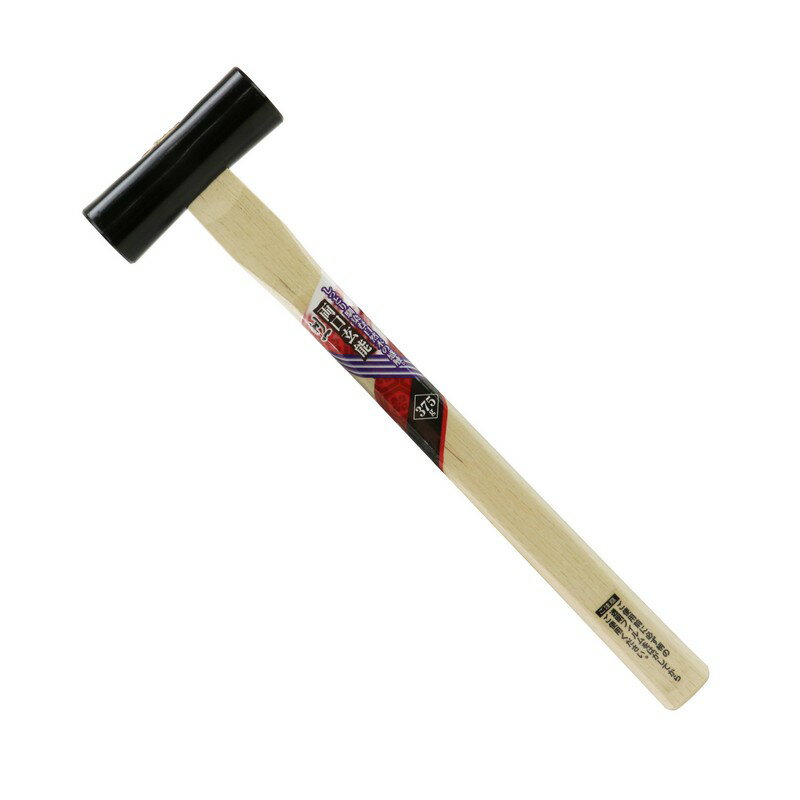 利一 両口玄能 シャクイチエ 375g 大工道具 金槌 木柄玄能