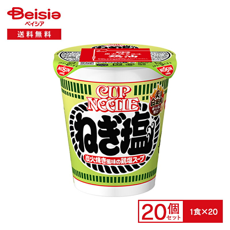 日清 カップヌードル ねぎ塩 20個 炭火焼き風味 鶏塩スープ 炙り白謎肉 インスタント カップ ラーメン 麺 instant ramen cup noodles 夜食 まとめ買い ケース 送料無料