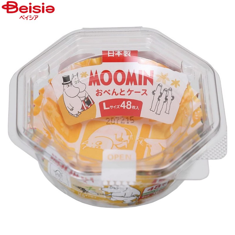 消耗品 東洋アルミ ムーミン おべんとケース Lサイズ 48枚入×3個