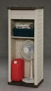 アイリスオーヤマ ウッディロッカー WDL-1500V ブラウン/ベージュ | 物置 屋外 小型 おしゃれ 倉庫 DIY 倉庫 ベランダ 安い ホームロッカー ...