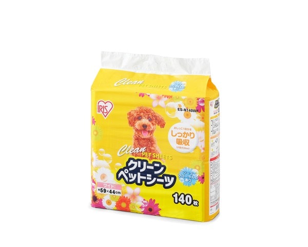 アイリスオーヤマ 香り付きクリーンペットシーツ ワイド140枚 ES-N140WF ×3個セット