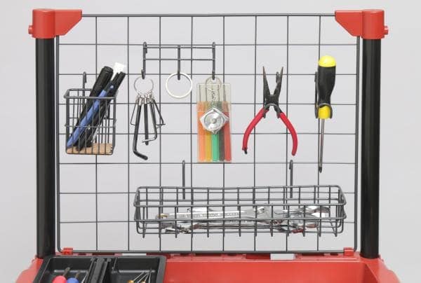 Rakuten - ハードツールワゴン メッシュパネル付 HDW-3M レッド